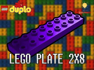 Lego Duplo Brick 2x4 #3011 by Idea Prints, Download free STL model