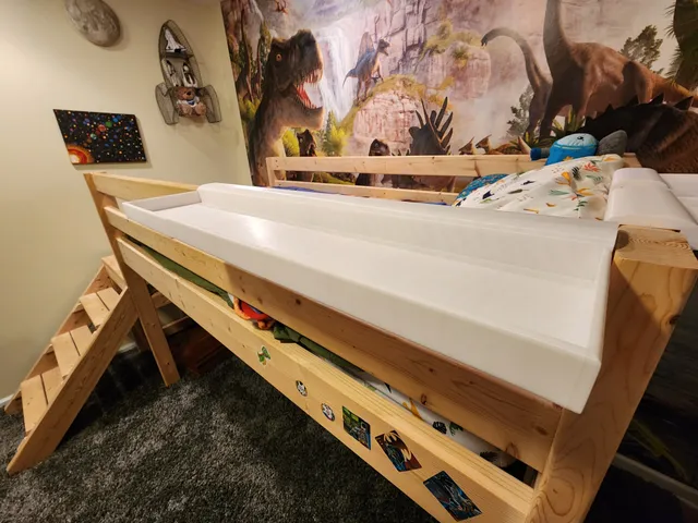 Large 2x4 Bunk Bed \ Loft Bed Shelf