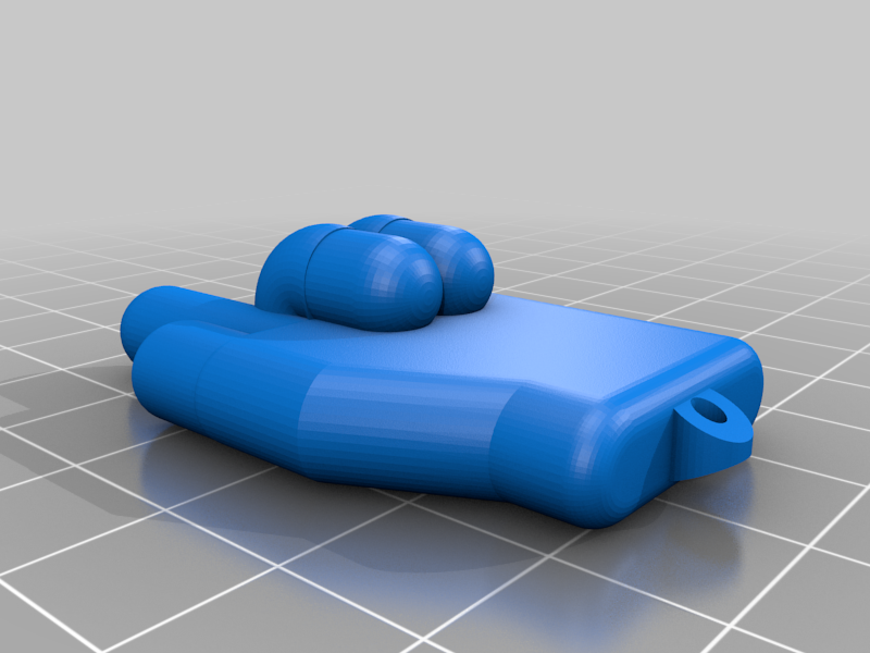 Rocker hand for keychain by Acho3D | Download free STL model ...