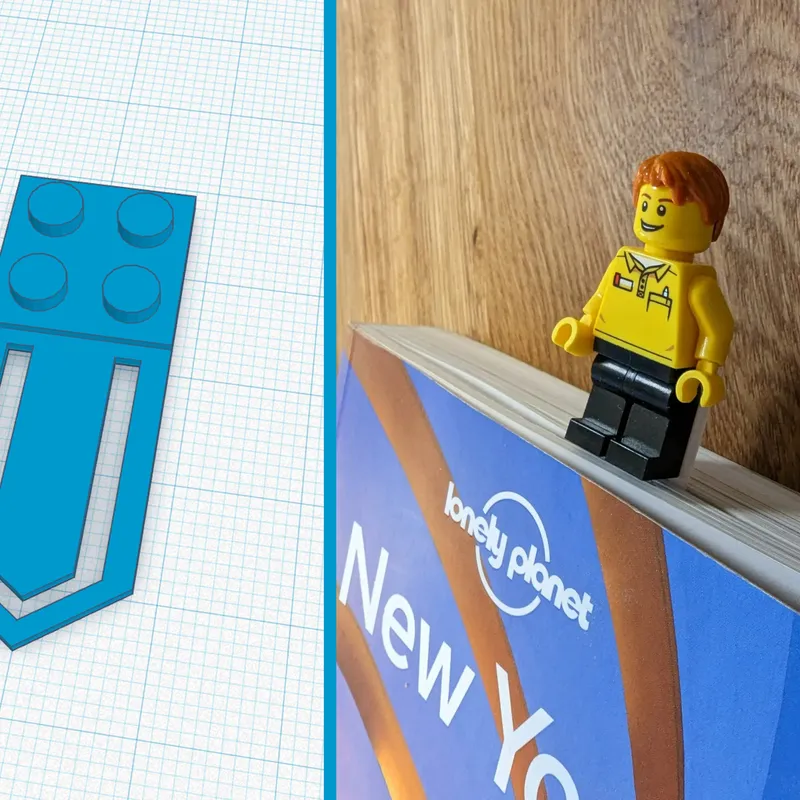 Bookmark - Lego compatible by Martin Th., Download free STL model