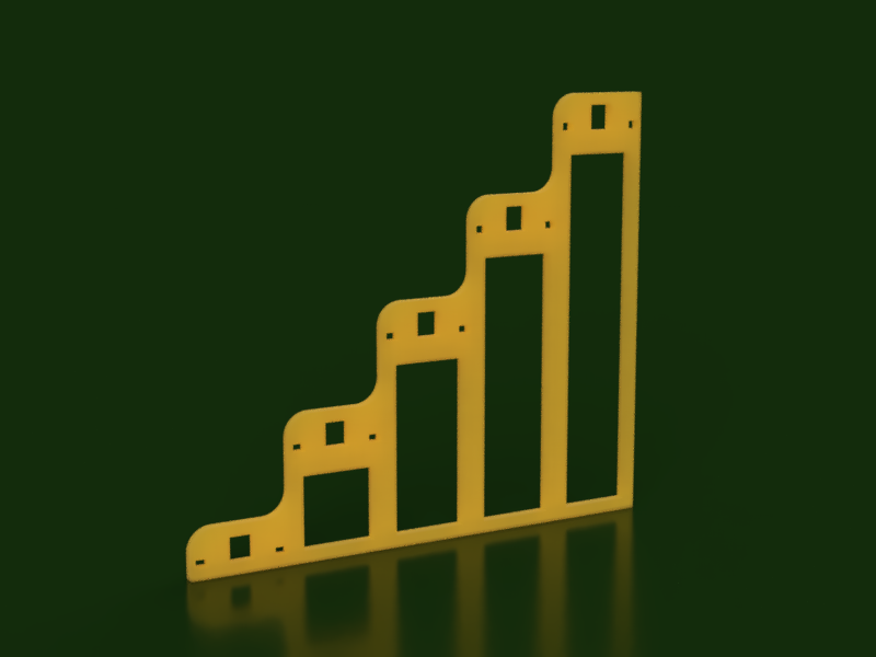 Taller Step Walls for War Gaming Paint Racks by Jeff Burton | Download ...