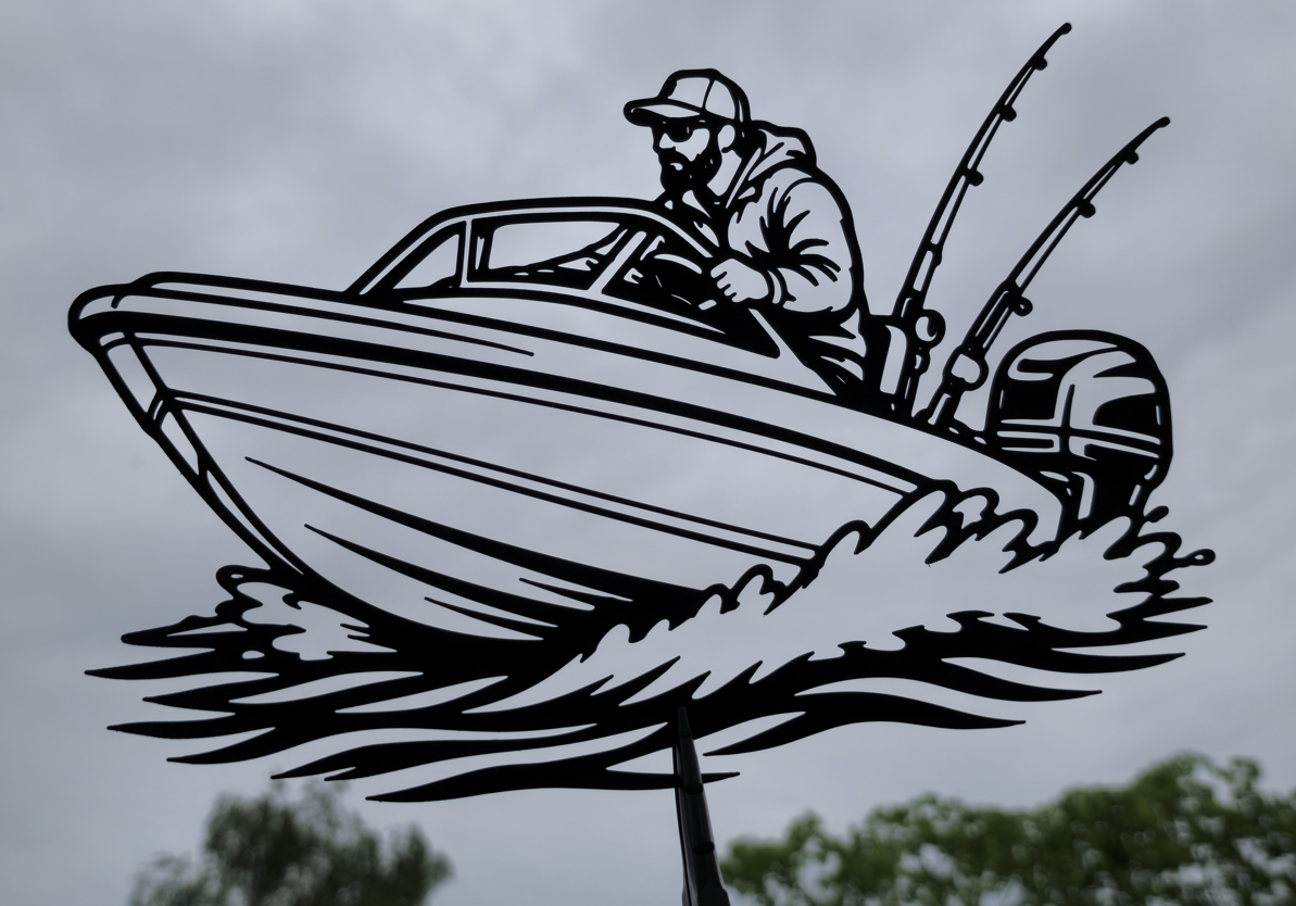 Fishing Boat Adventure 2D Wall Art
