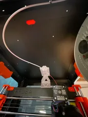filament guide in Prusa Enclosure in old way - 2.trial / vedení filamentu v Prusa Enclosure postaru - 2.pokus
