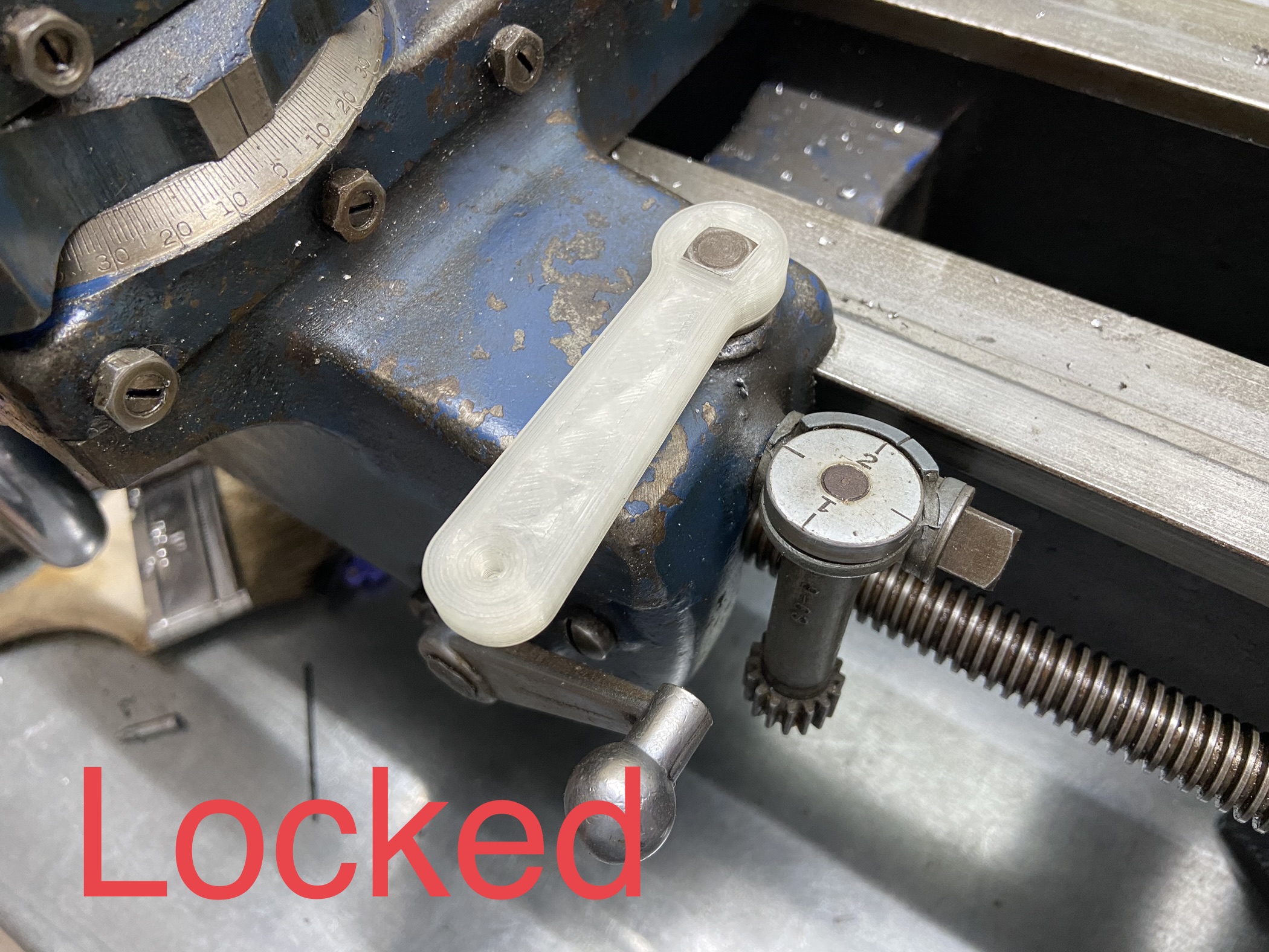 Lathe Carriage Lock Lever by D Rogers Download free STL model