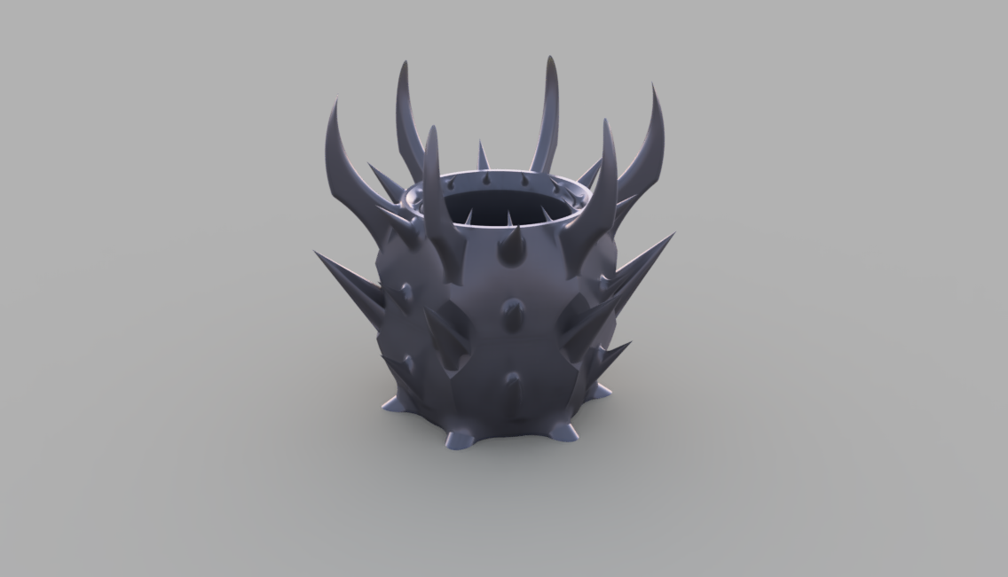 pain - the planter loaded with spikes by printyboi | Download free STL ...