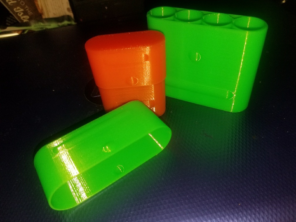 Parametric Vase Mode Battery Cases(OpenSCAD)