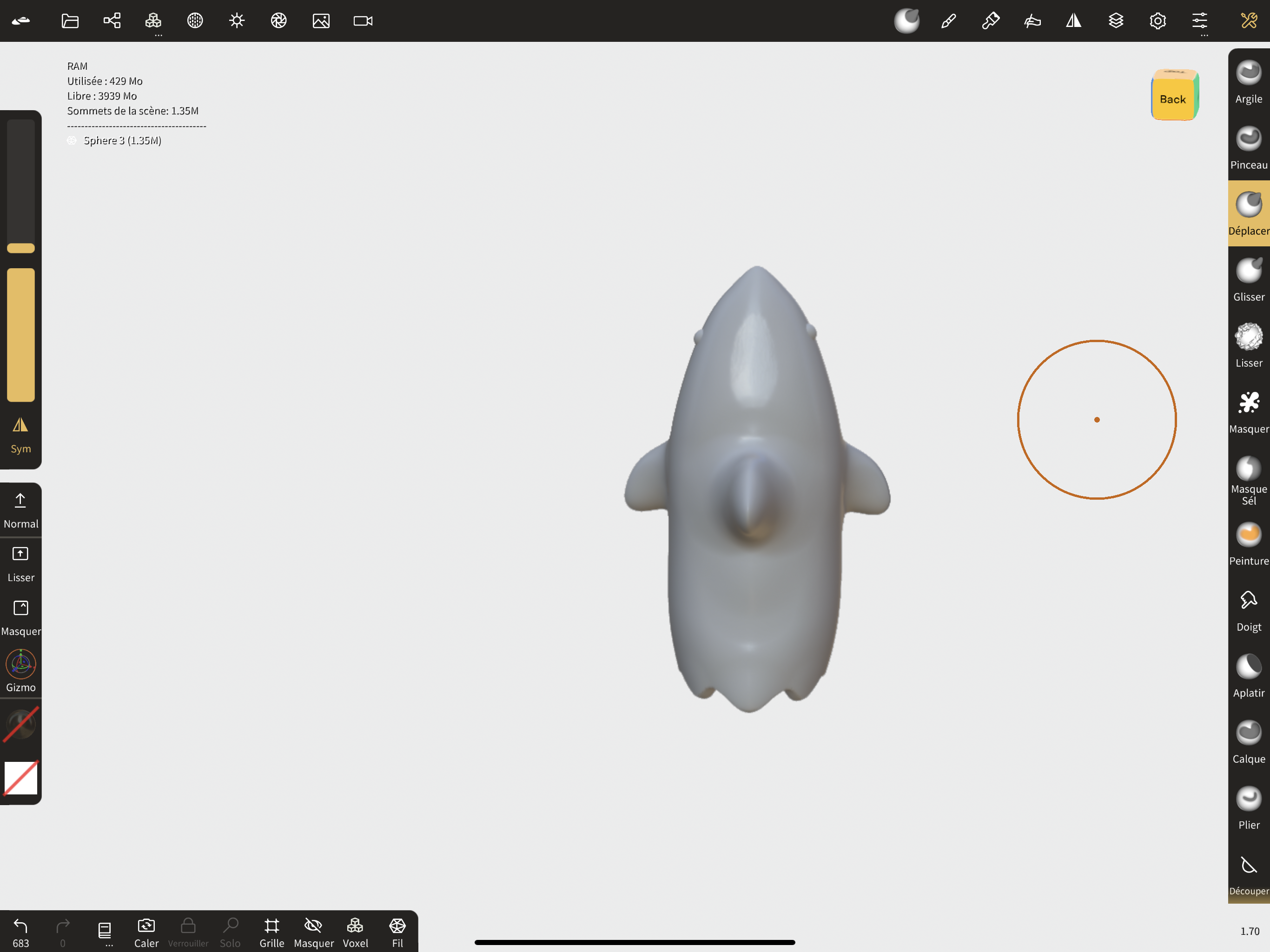 Miniatura 3 do modelo 3D kawaii ghost  shark