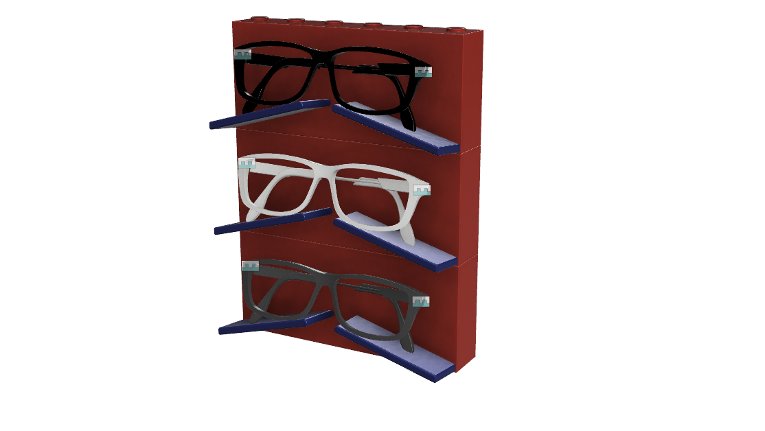 The LEGOStackable Glasses Holder by Dhruv Goyal Download free STL