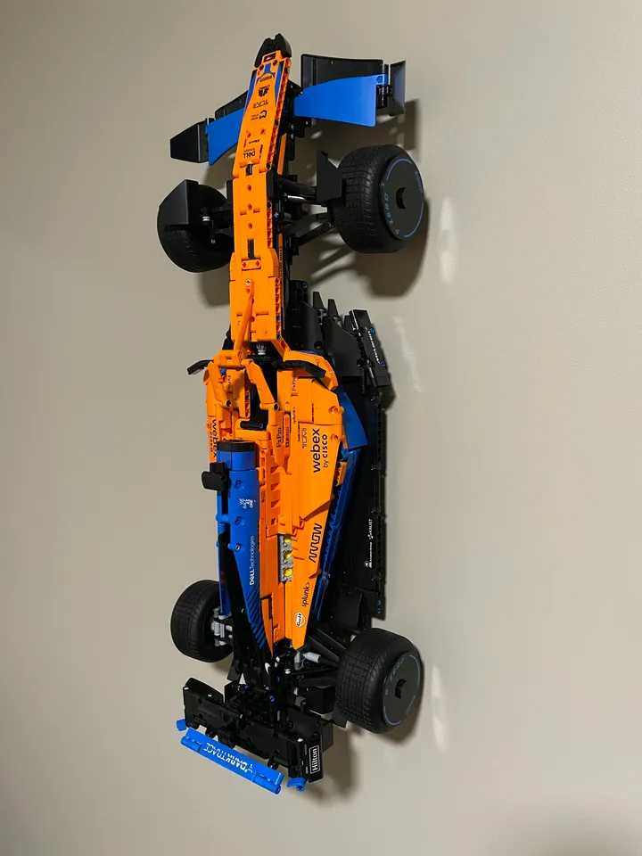 Wall Mount Stand for LEGO Technic McLaren F1 Formula 1 Race Car 42141  Display