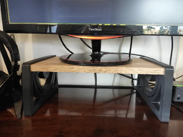 Monitor Stand/Riser With Circular Patterns
