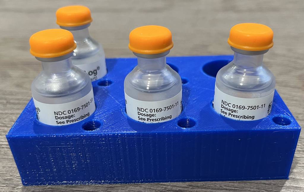 Insulin Vial Holder by sskaye Download free STL model