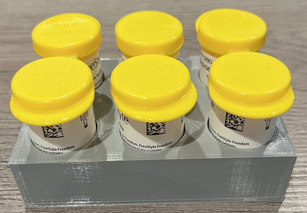 Freestyle Test Strip Vial Holder by sskaye Download free STL model