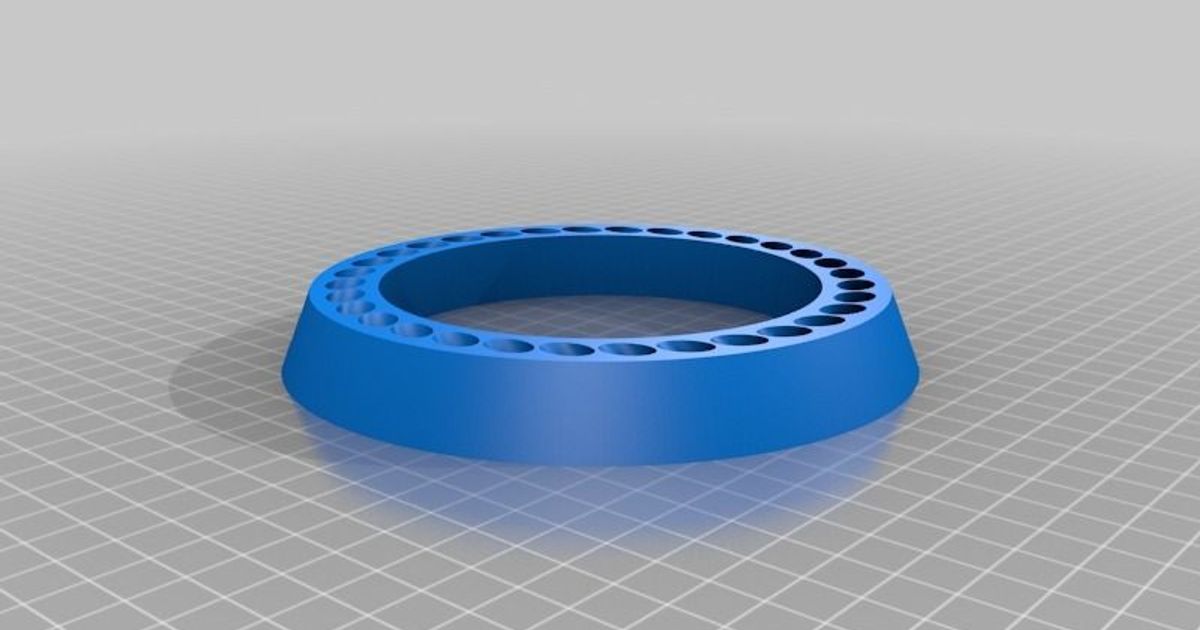 Fancy Pencil Holder 32 Slots by sskaye Download free STL model