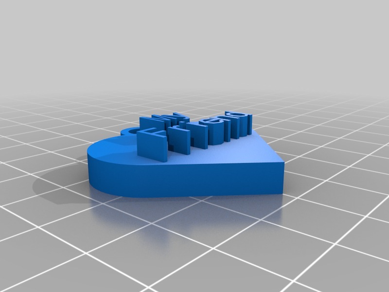 Miniatura 3 do modelo 3D Customizable Heart Pendant