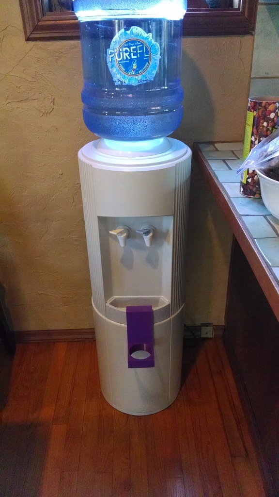 Water Cooler Cup Holder by sskaye Download free STL model