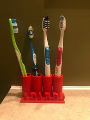initial toothbrush divider