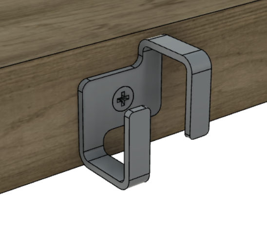 Desk Cable Hooks by RandomGgames | Download free STL model | Printables.com