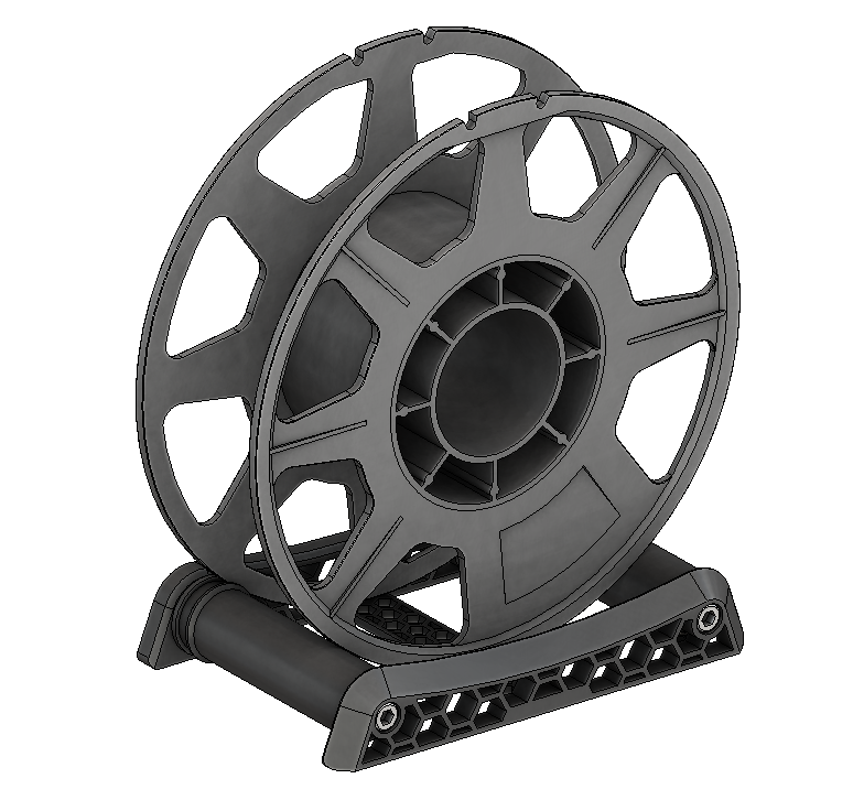 Yet another filament spool holder - but with hexagons!