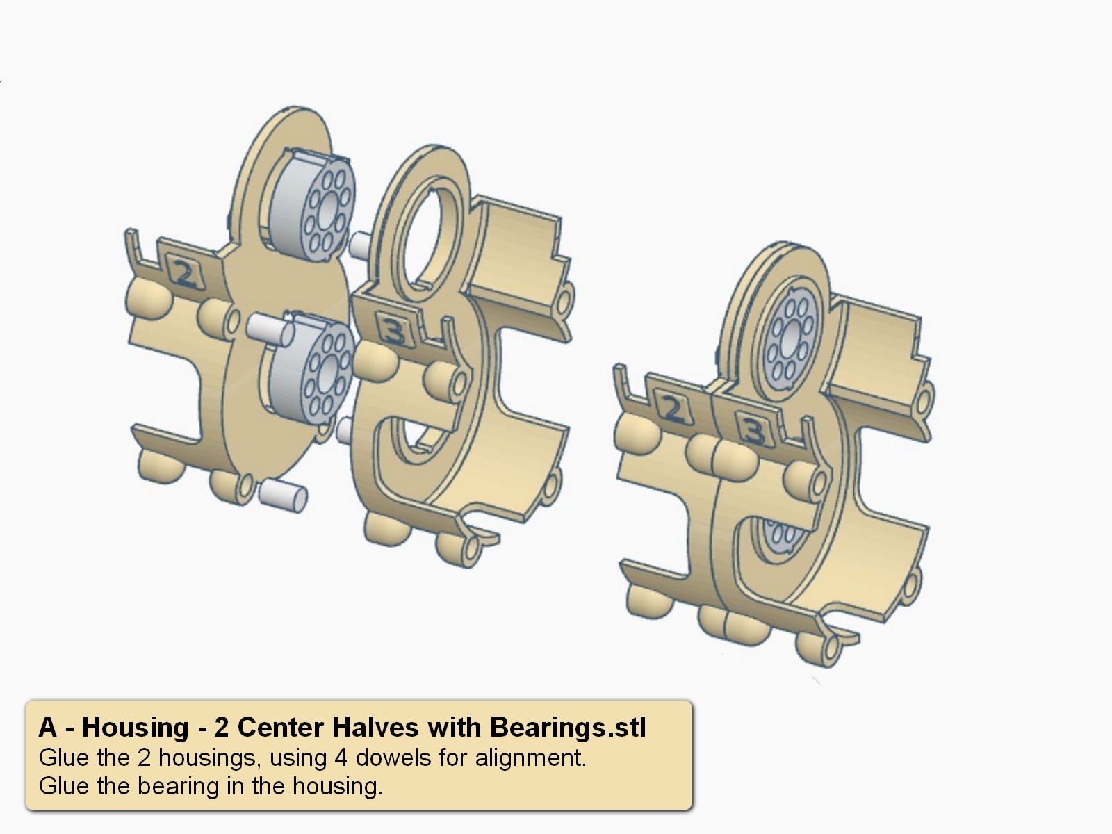 Constant Mesh 3 Speed Gearbox with Reverse Gear by Bootjevaarder
