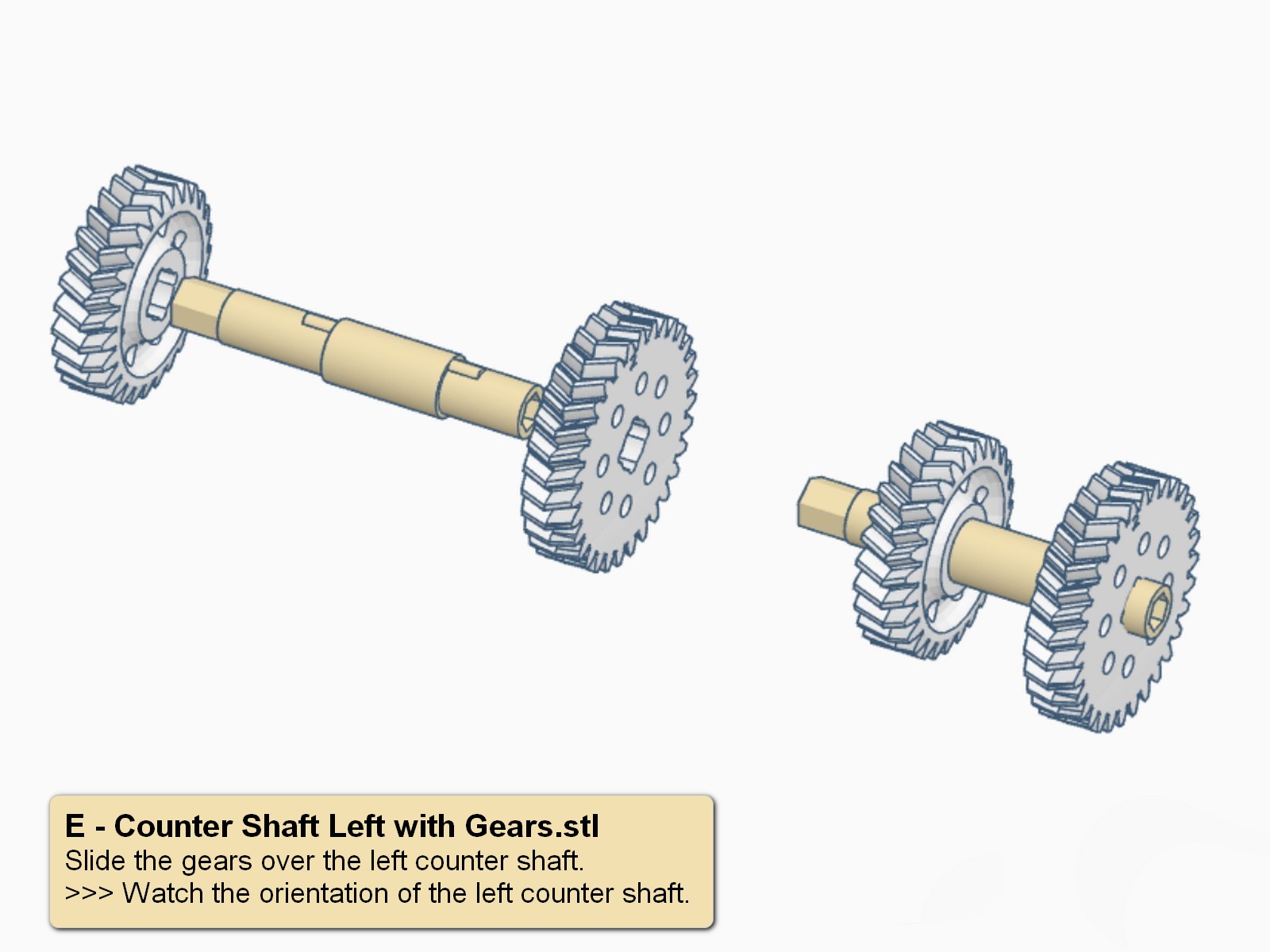 Constant Mesh 3 Speed Gearbox with Reverse Gear by Bootjevaarder
