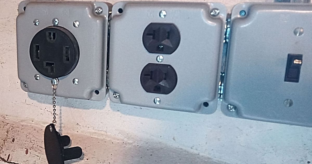 NEMA 240v Outlets Safety Covers by DmK Download free STL model