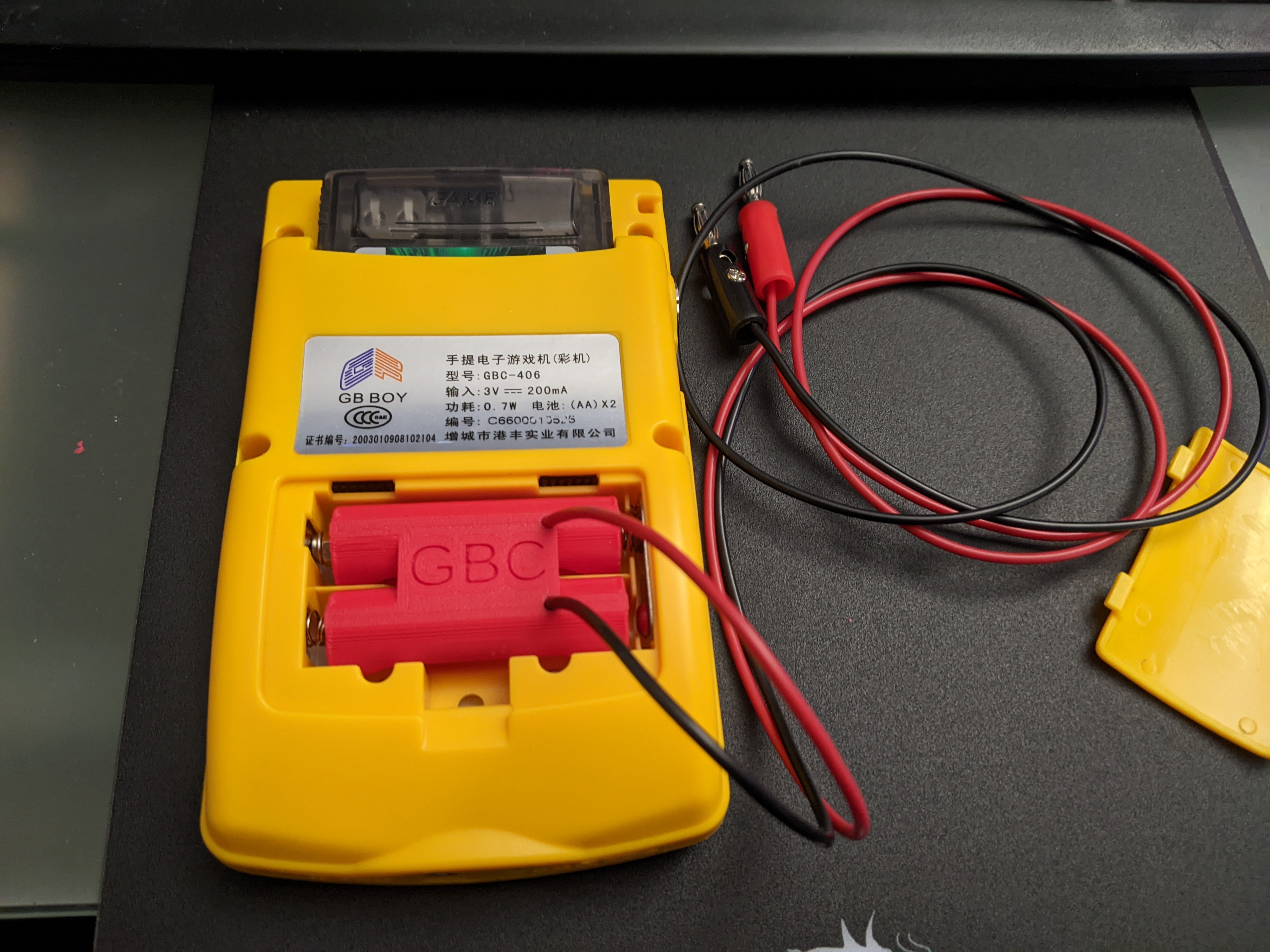 AA cell adapter for Gameboy Color