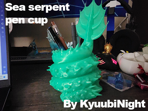 Sea Serpent Pen Cup 