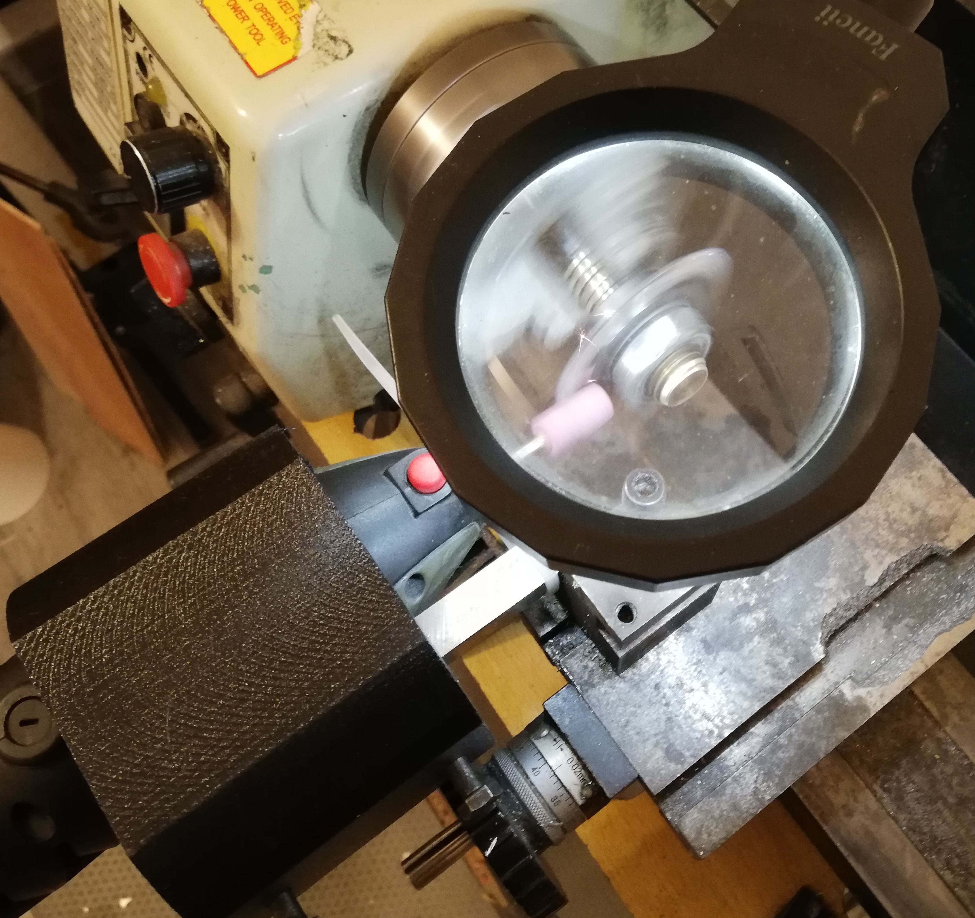 Dremel holder for parallel lathe by Immaginaecrea Download free STL