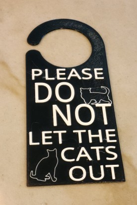Please do not let the cats out 3D model thumbnail