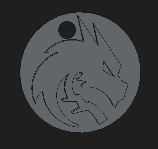 Team Spirit Keychain 3D model by CHEESESUS