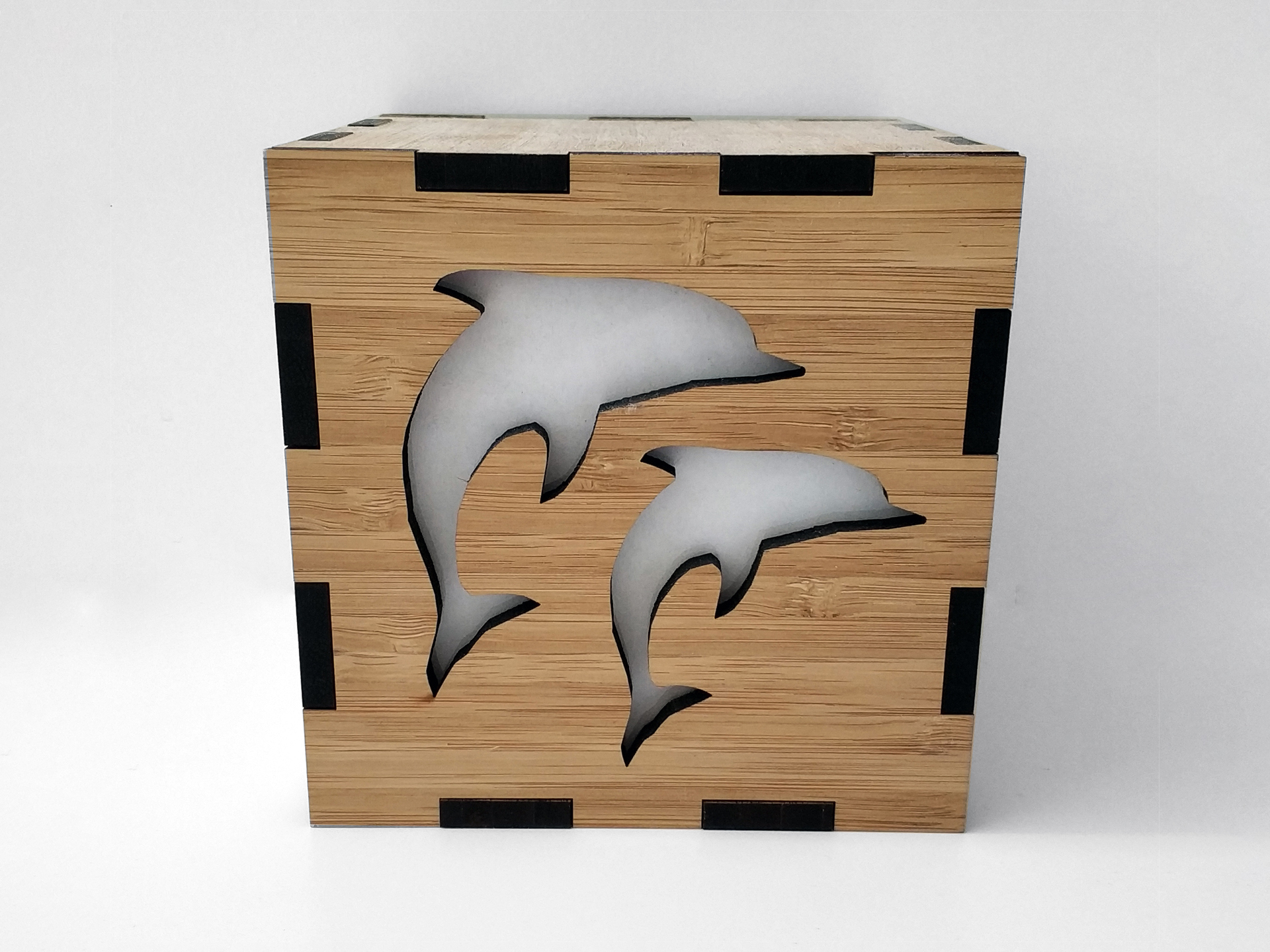 Laser Cut LED Dolphin Cube by The3Designer Download free STL model