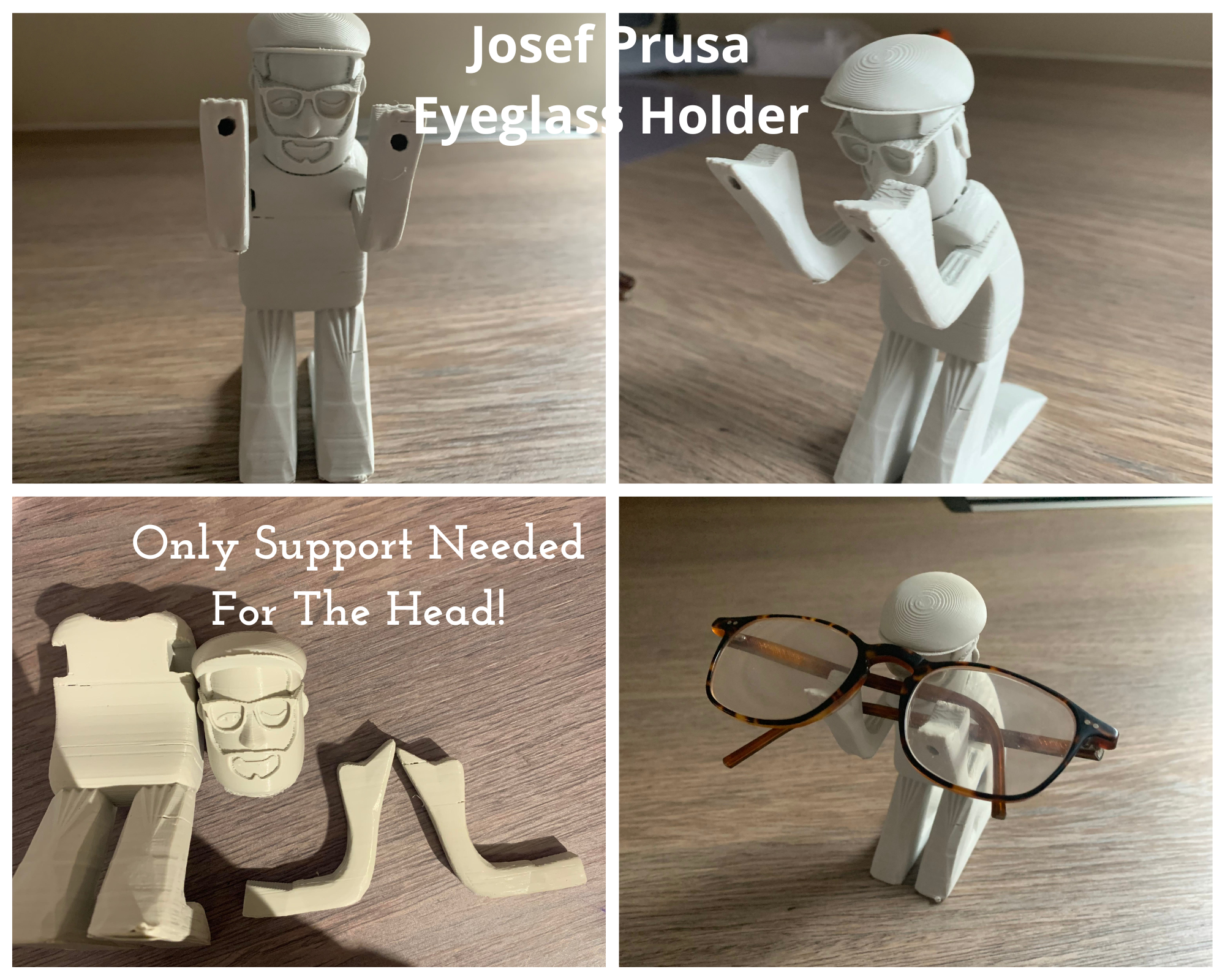 Josef Prusa Eyeglass Holder