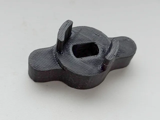 Ball valve handle.