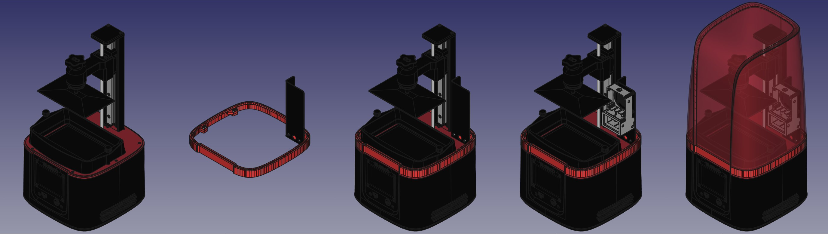 Miniatura 2 do modelo 3D Elegoo Mars 3 cable pass through