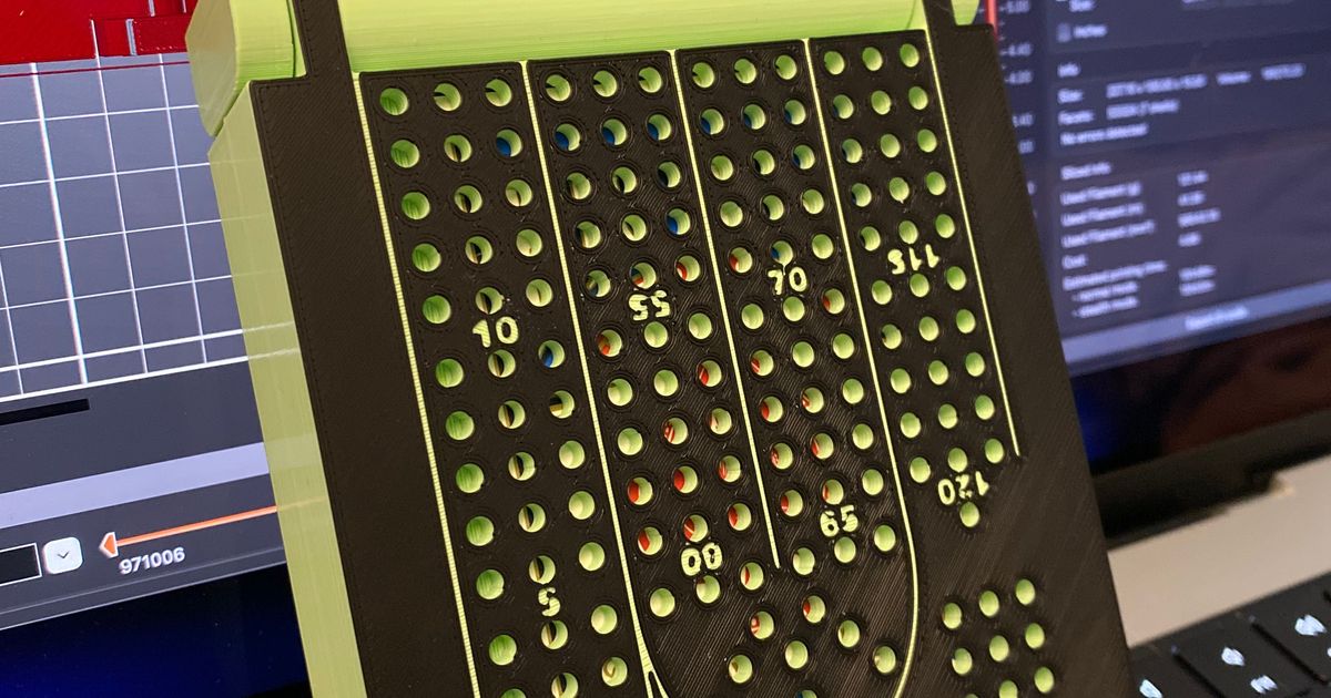 Folding Cribbage Board by Sean B. Download free STL model