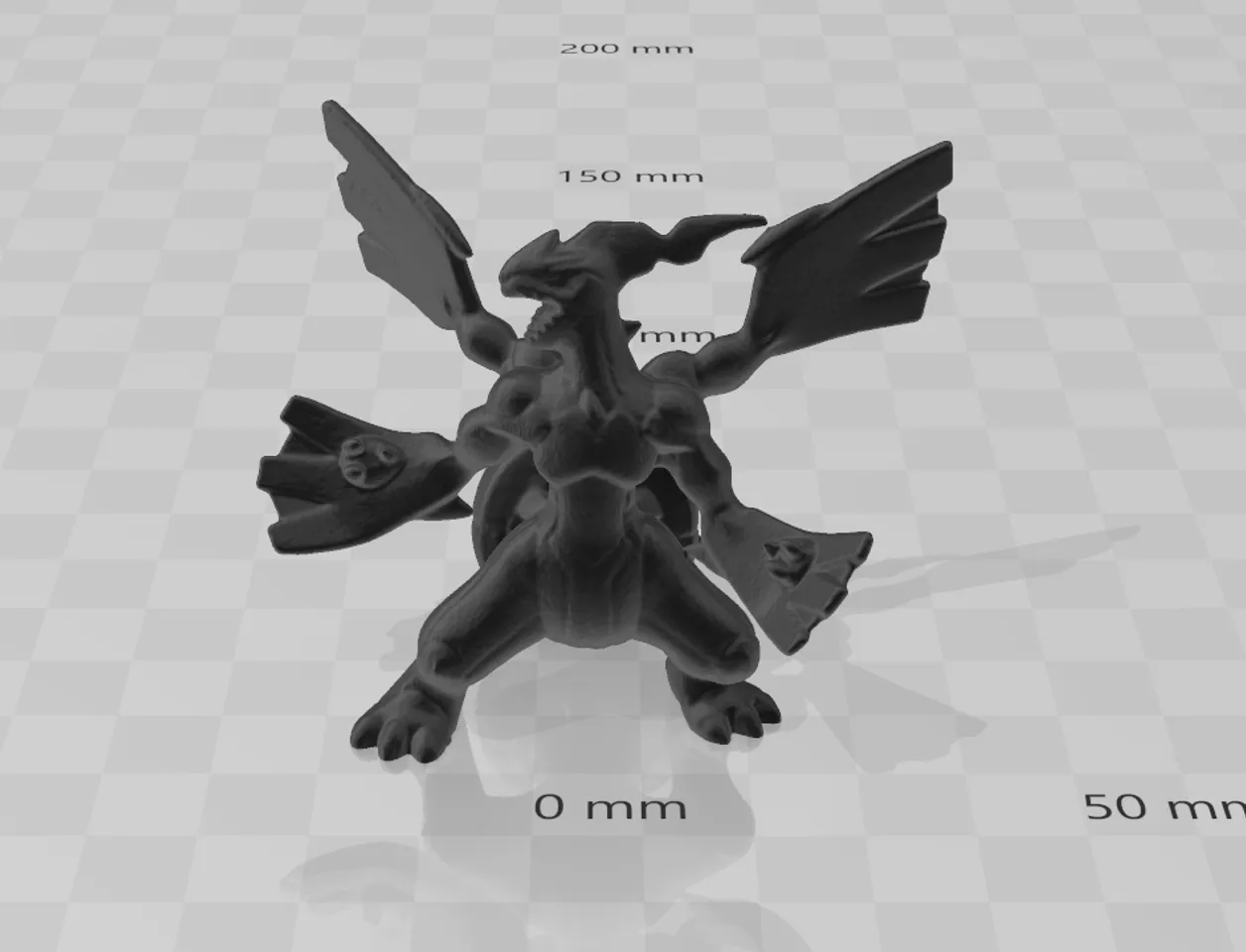 Zekrom Pokemon by NilsGFX, Download free STL model