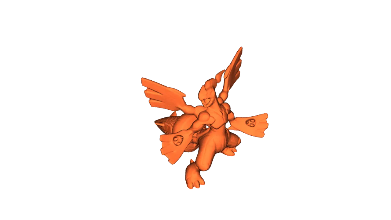 3D file Pokemon Reshiram 3d print 🐉・3D print model to download