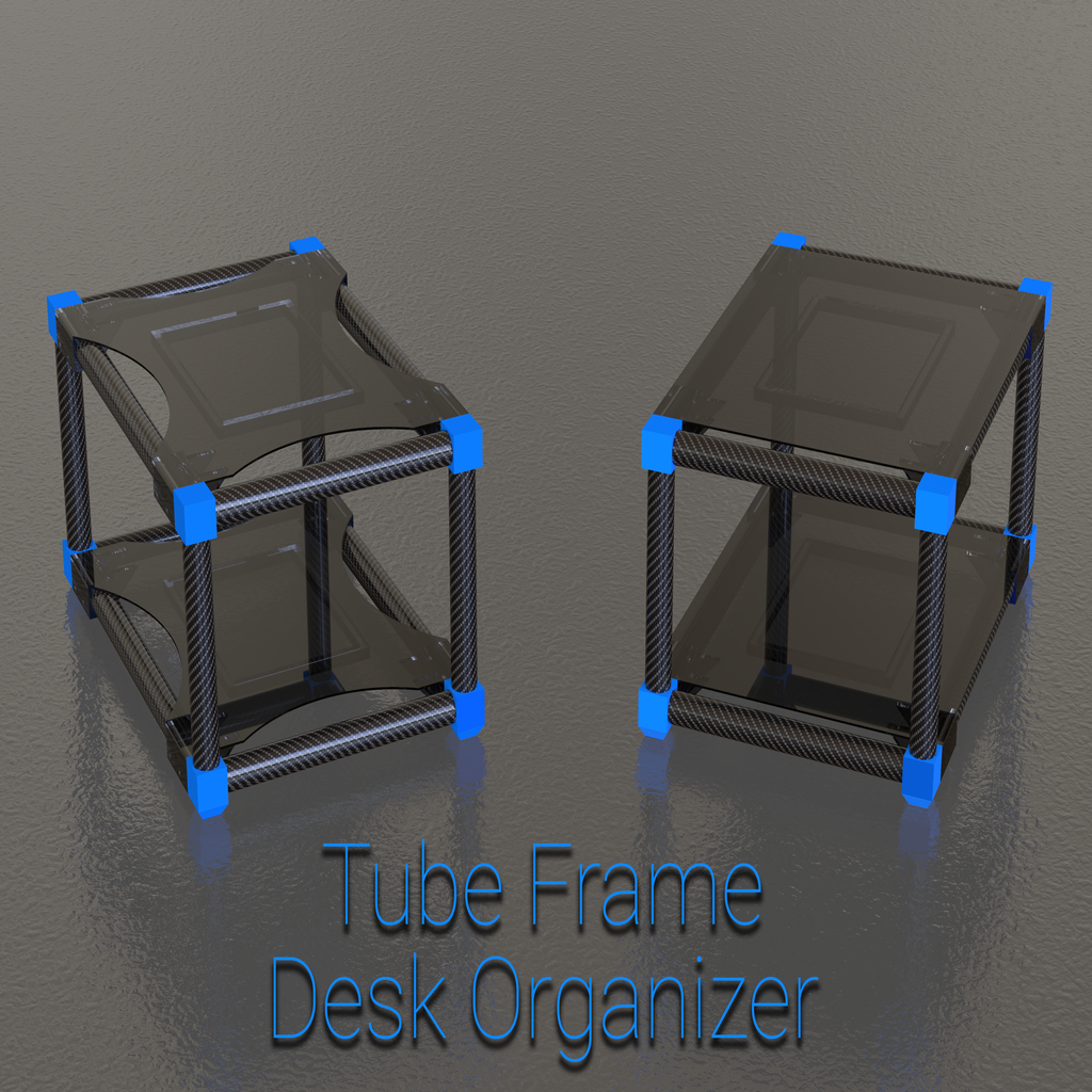 Tube Frame Desk Organizer Stand