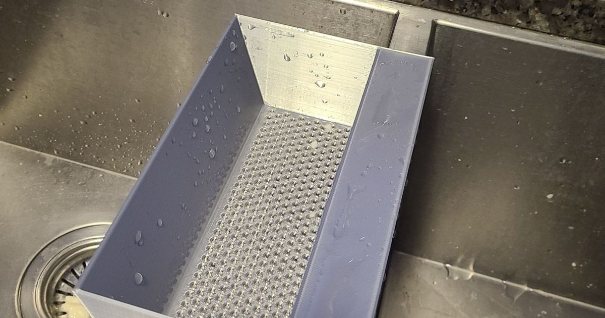 Sink Strainer for Capturing Food Debris by cwoodffr | Download free STL