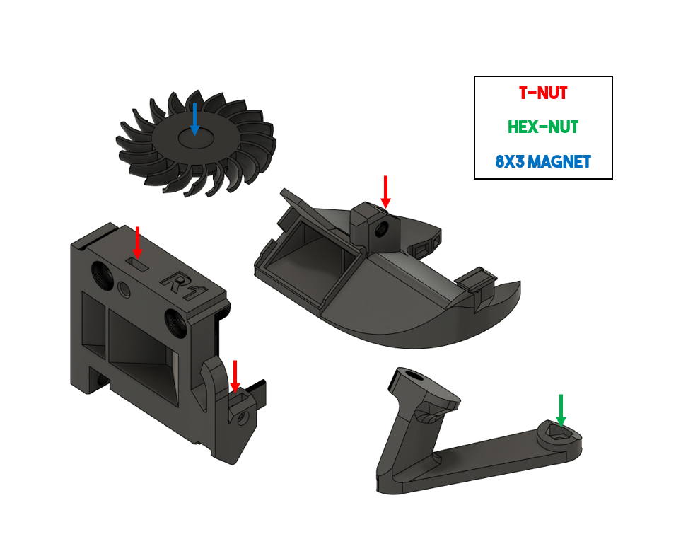 MK3 (s+) Stealthburner V0.5 - compatible with MK3s+ Extruder by Nils ...