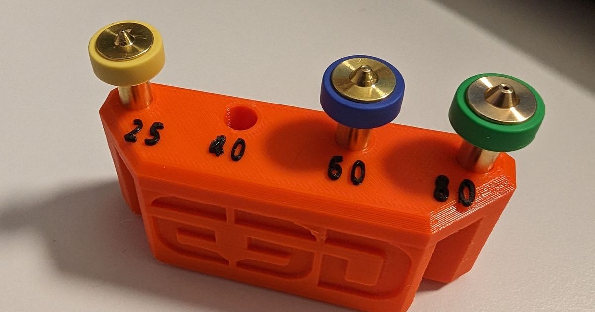 E3d revo six with nozzle sizes by Calzune Download free STL model