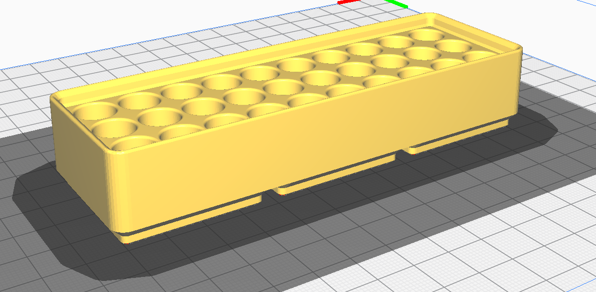 Gridfinity 3x1 Stylo x30 - Diam 1.05 with fusion360
