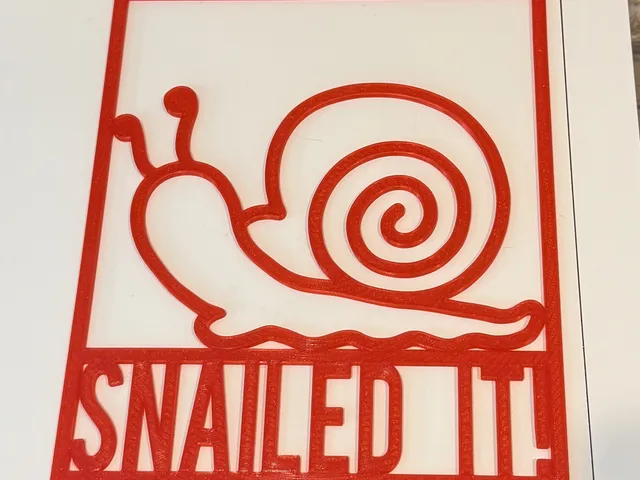 Snailed it sign