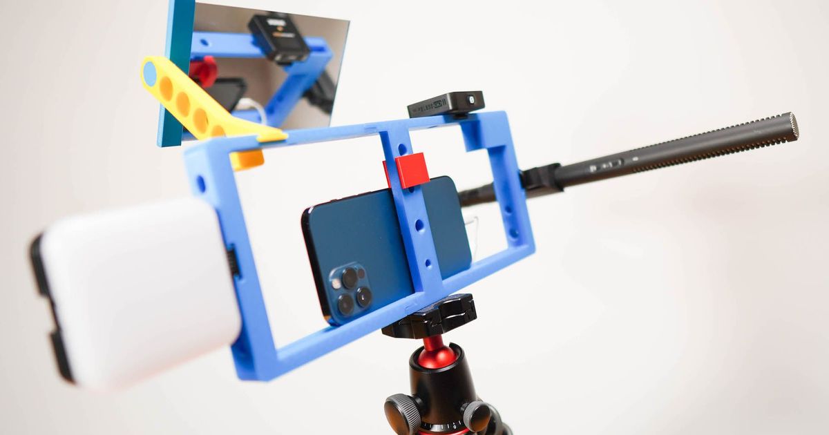iPhone camera rig / cage with flip mirror. by Pavlo Khmel Download