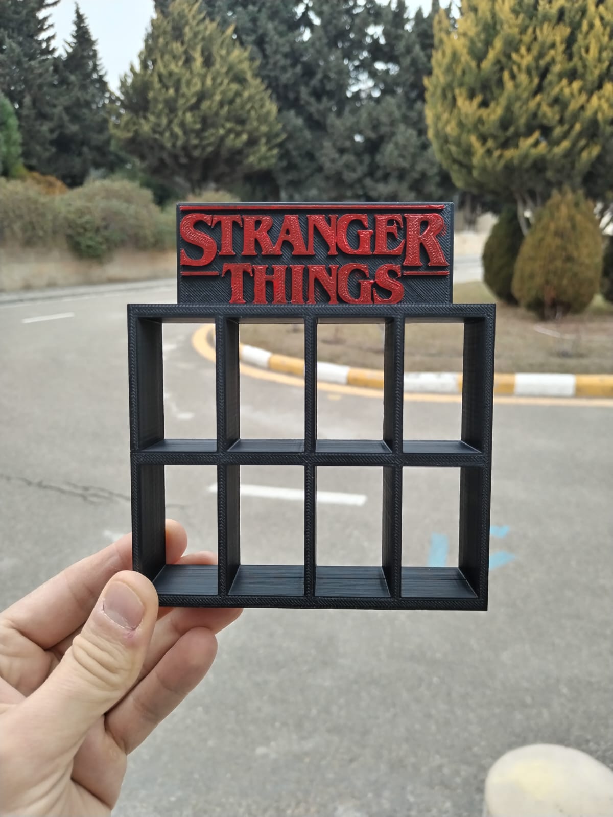 Stranger Things Kinder Joy figures 8 slot display