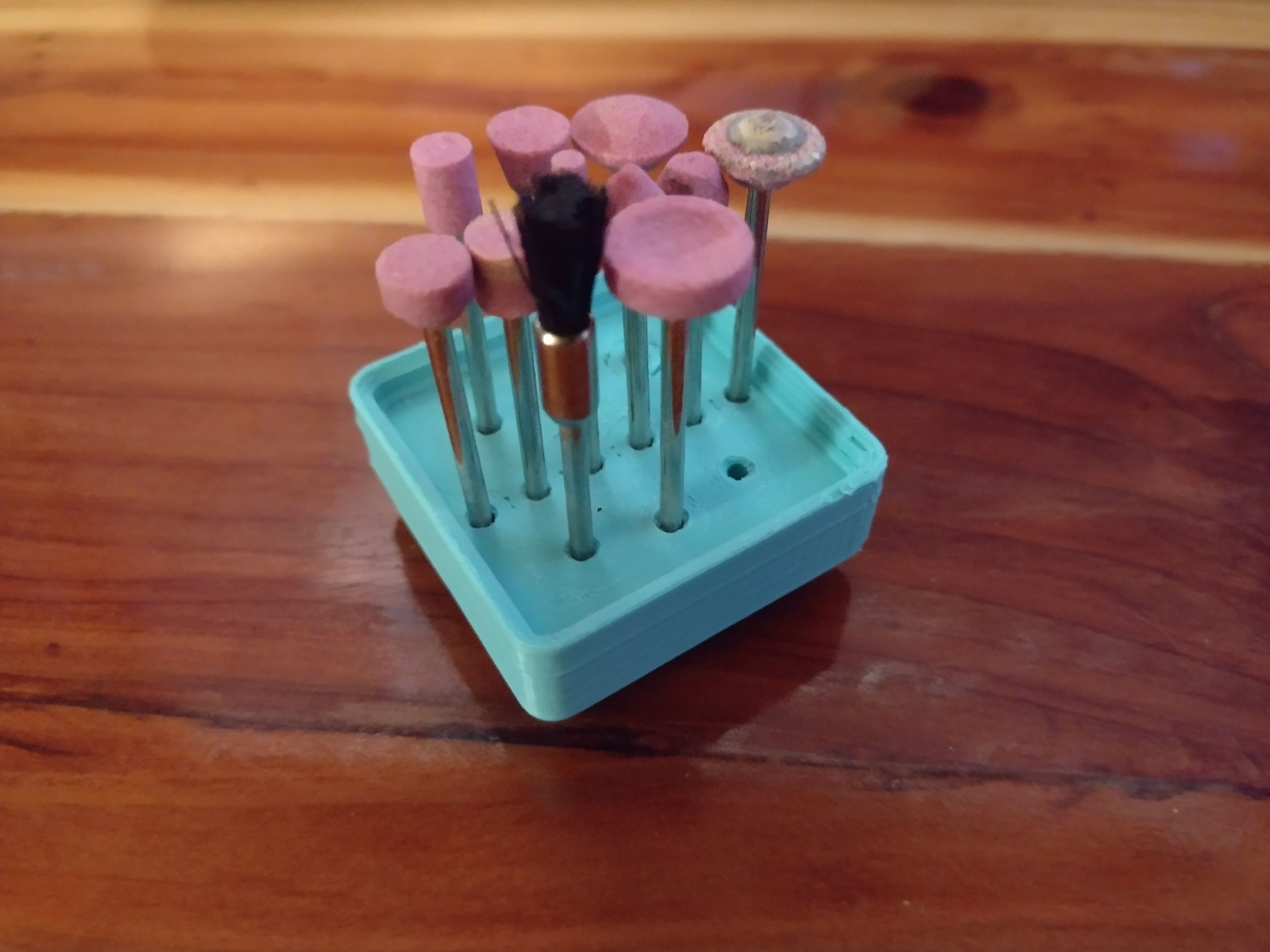 Gridfinity 1x1x2 Dremel 2.4mm 3/32 Bit Holder