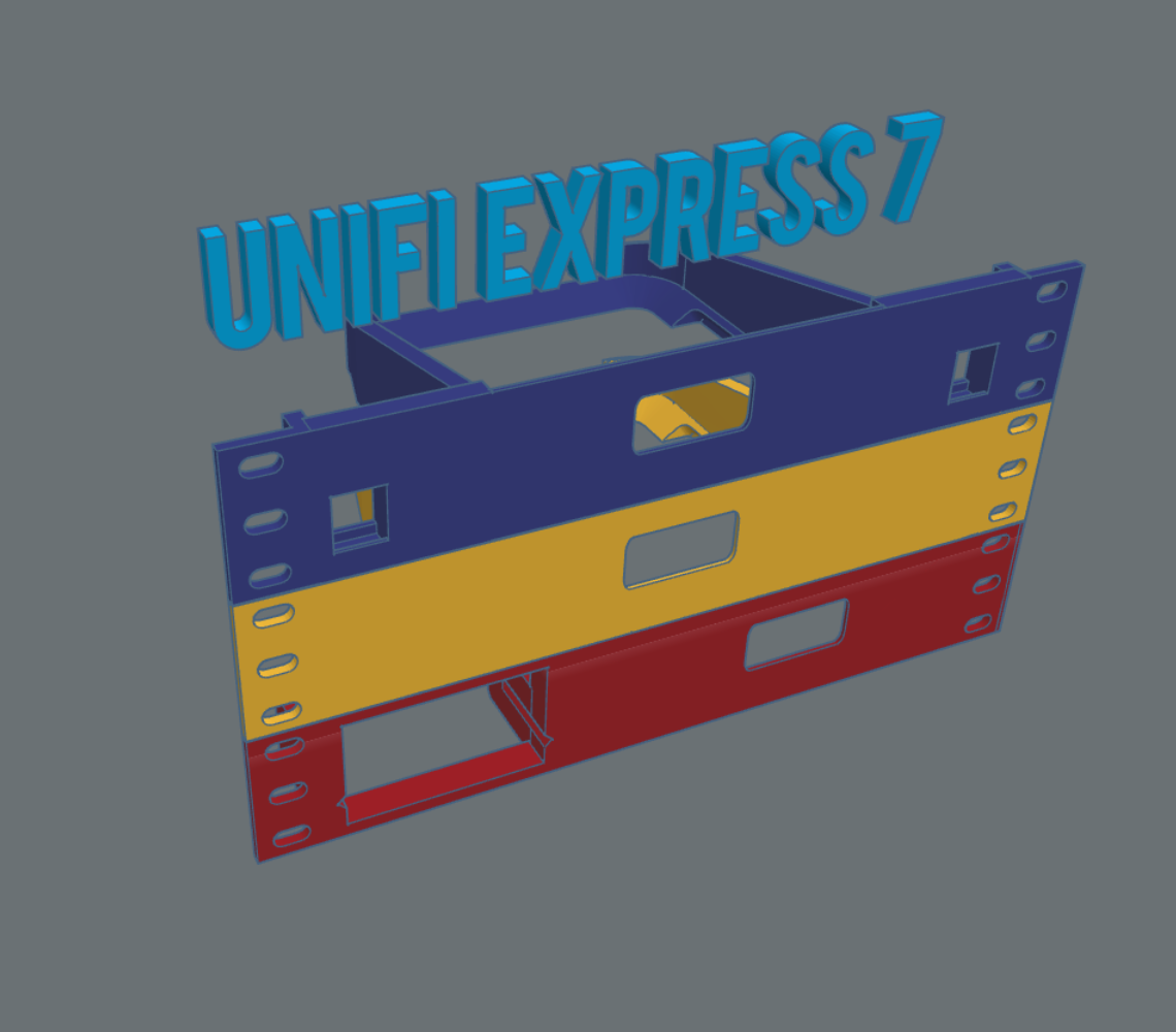 10 inch rackmount - Ubiquiti Unifi Express 7 router (standalone + modular) (Updated!)