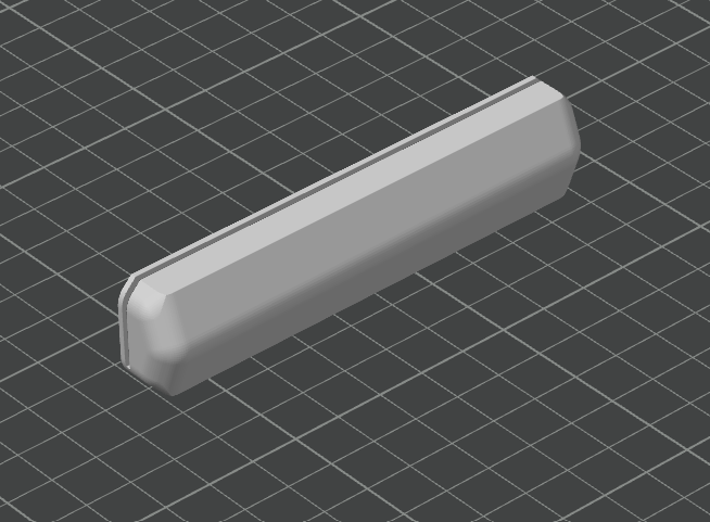 Print Hanging Rail - Resized for 11/32" Ball Bearings (8.73mm)