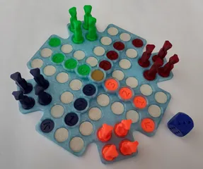 "LUDO" GAME OR GOLDEN PYRAMID (Malé Člověče nezlob se, alebo Zlatá pyramída)