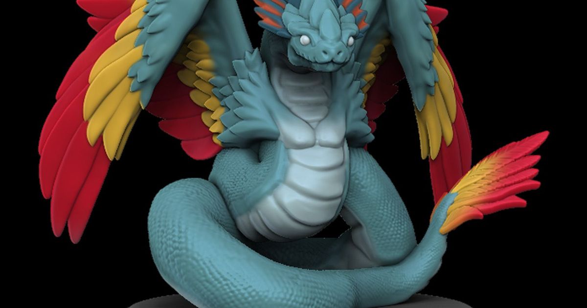 Couatl by Printed Encounter | Download free STL model | Printables.com